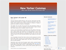 Tablet Screenshot of newyorkercommas.wordpress.com