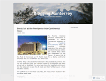 Tablet Screenshot of bloggingmonterrey.wordpress.com