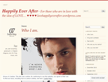 Tablet Screenshot of lovehappilyeverafter.wordpress.com