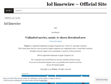 Tablet Screenshot of lollimewires.wordpress.com