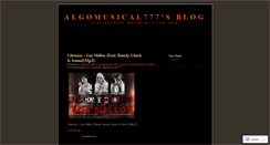 Desktop Screenshot of algomusical777.wordpress.com