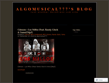 Tablet Screenshot of algomusical777.wordpress.com