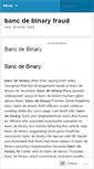 Mobile Screenshot of chicago.bancdebinaryfraud.wordpress.com