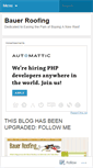 Mobile Screenshot of bauerroofing.wordpress.com