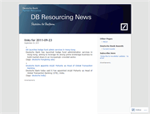 Tablet Screenshot of dbresourcingnews.wordpress.com
