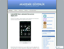 Tablet Screenshot of akademikguvenlik.wordpress.com