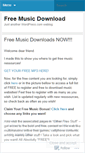 Mobile Screenshot of mp3musicfreedownload.wordpress.com