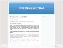 Tablet Screenshot of mp3musicfreedownload.wordpress.com