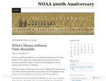 Tablet Screenshot of noaa200.wordpress.com