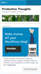 Mobile Screenshot of productivethoughts.wordpress.com
