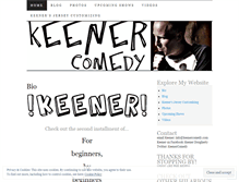 Tablet Screenshot of keenercomedy.wordpress.com