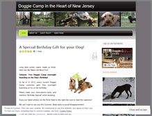 Tablet Screenshot of doggiecamp.wordpress.com