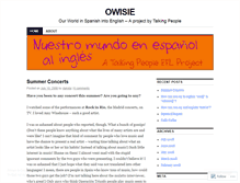 Tablet Screenshot of ourworldinspanishintoenglish.wordpress.com
