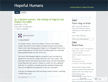 Tablet Screenshot of hopefulhumans.wordpress.com