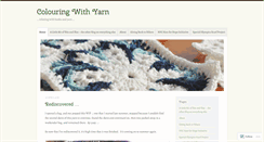 Desktop Screenshot of colouringwithyarn.wordpress.com