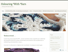 Tablet Screenshot of colouringwithyarn.wordpress.com