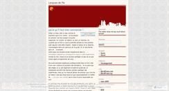 Desktop Screenshot of languesdefle.wordpress.com
