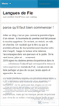 Mobile Screenshot of languesdefle.wordpress.com