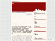 Tablet Screenshot of languesdefle.wordpress.com
