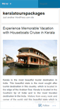 Mobile Screenshot of keralatourspackages.wordpress.com