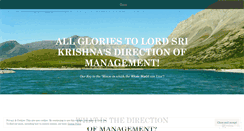 Desktop Screenshot of directionofmanagement.wordpress.com