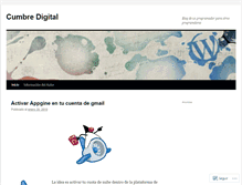 Tablet Screenshot of cumbredigital.wordpress.com