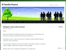 Tablet Screenshot of afamiliapereira.wordpress.com