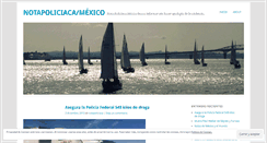 Desktop Screenshot of notapoliciaca.wordpress.com