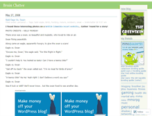 Tablet Screenshot of brainclutter.wordpress.com