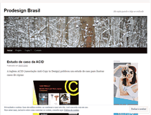 Tablet Screenshot of prodesignbrasil.wordpress.com