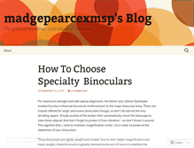 Tablet Screenshot of madgepearcexmsp.wordpress.com