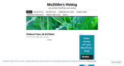 Desktop Screenshot of mis2008m.wordpress.com