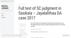 Desktop Screenshot of digitaljourno.wordpress.com