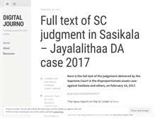 Tablet Screenshot of digitaljourno.wordpress.com