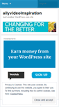 Mobile Screenshot of allyvideoinspiration.wordpress.com