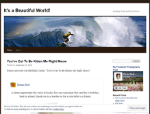 Tablet Screenshot of beautifulworldcards.wordpress.com