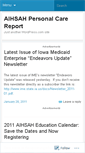 Mobile Screenshot of aihsahpersonalcare.wordpress.com