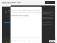 Tablet Screenshot of aihsahpersonalcare.wordpress.com