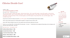 Desktop Screenshot of chlorinedioxidecure.wordpress.com