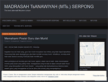 Tablet Screenshot of mtsserpong.wordpress.com