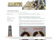 Tablet Screenshot of eclecticproducts.wordpress.com