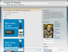 Tablet Screenshot of frankmmartin.wordpress.com