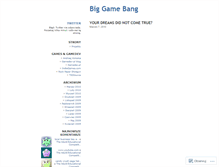 Tablet Screenshot of biggamebang.wordpress.com