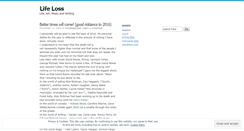 Desktop Screenshot of lifeloss.wordpress.com