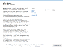 Tablet Screenshot of lifeloss.wordpress.com