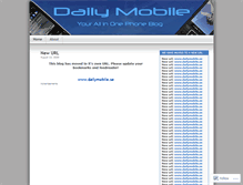 Tablet Screenshot of dailymobile.wordpress.com