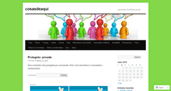 Desktop Screenshot of cosasdeaqui.wordpress.com