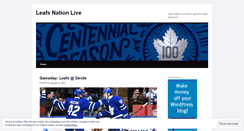 Desktop Screenshot of leafsnationlive.wordpress.com