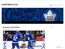 Tablet Screenshot of leafsnationlive.wordpress.com