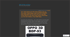 Desktop Screenshot of bdp3dblurayplayer.wordpress.com